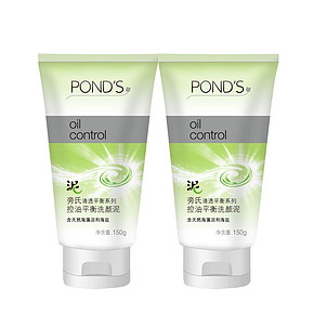 POND'S 旁氏 清透平衡系列控油平衡洗颜泥150gx2支 折21.8元(43.67，3件5折)
