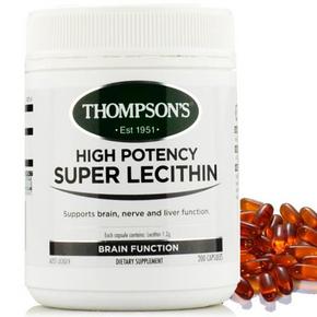 新西兰进口# Thompson's 汤姆森 超级卵磷脂胶囊200粒 109元包邮