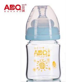 手机端：艾贝琪 AT102-3 宽口玻璃奶瓶 初生装120ml 19元