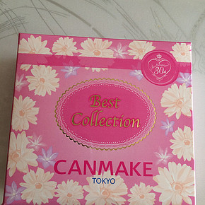 canmake限定套装~内含:棉花糖粉饼,防晒滋润口红,花