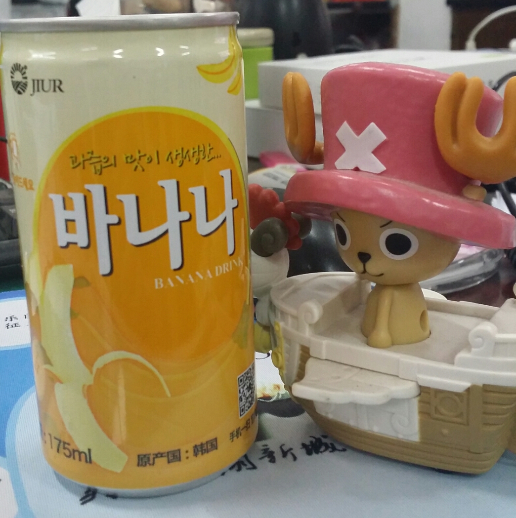 传说中的韩国香蕉汁饮料，天猫超市便宜就凑单买了一点，实话说